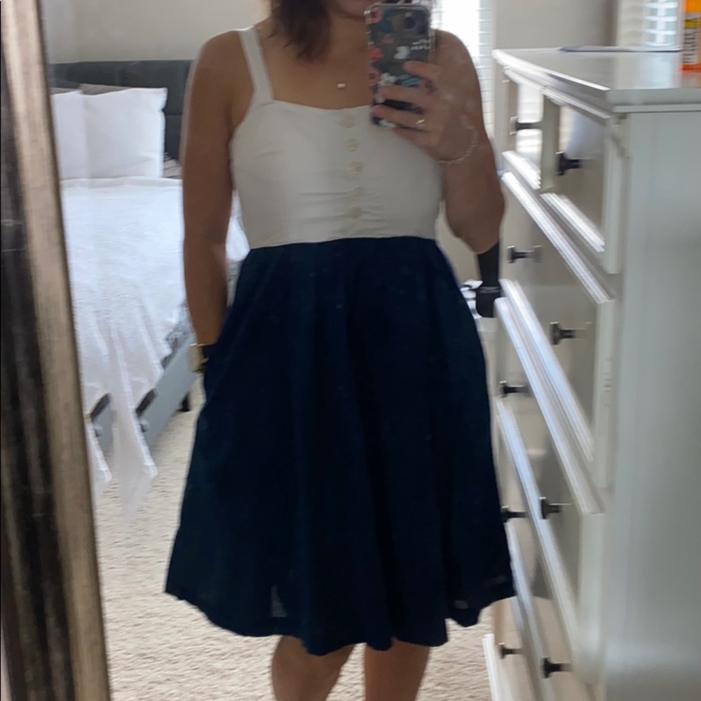 Anthropologie two-tone dress
